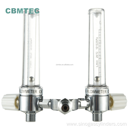 High Quality Double Type Medical Oxygen Flowmeter